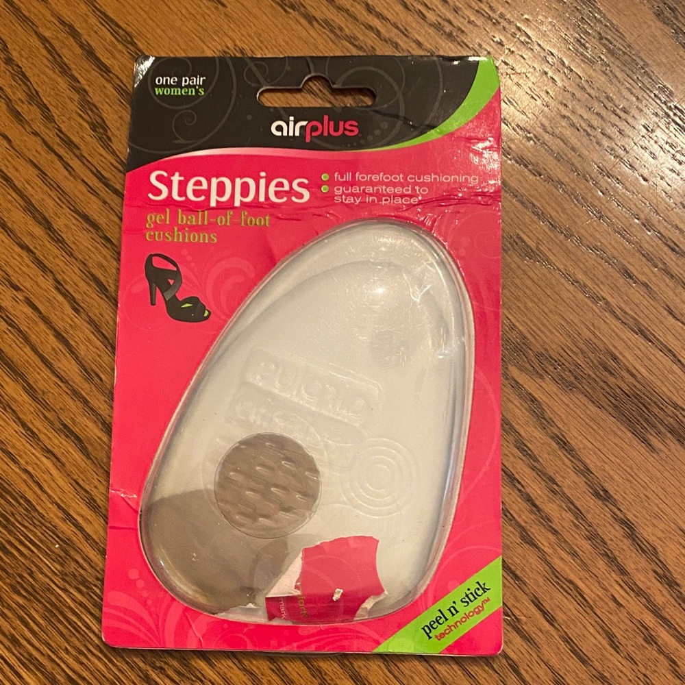 Airplus Steppies Gel Ball-of-Foot Cushions - Clear